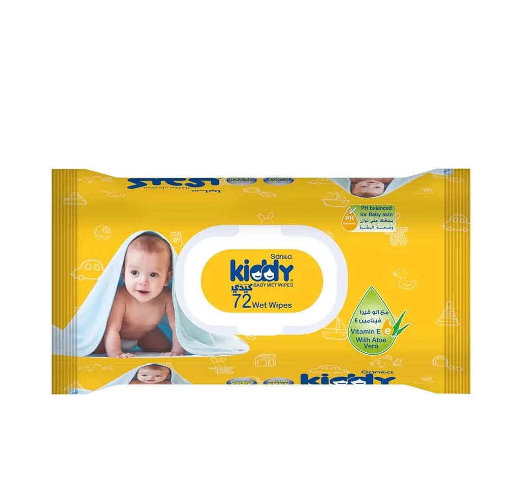 Sanita Kiddy Baby Wipes 72Pieces