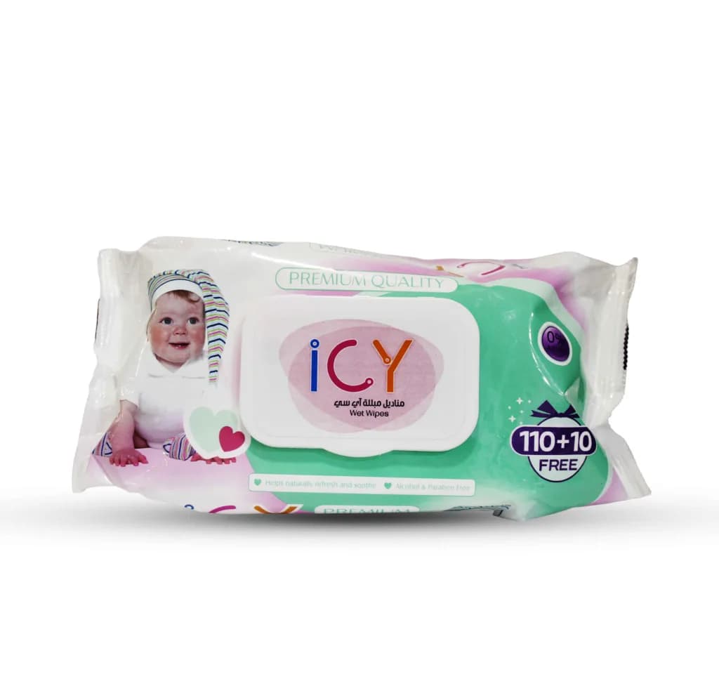 Icy Baby Wet Wipes 110+10 Pcs