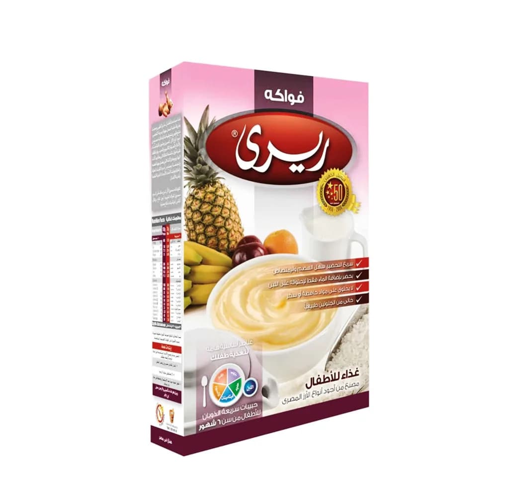Riri Baby Cereal Fruits With Rice and Milk 200GM