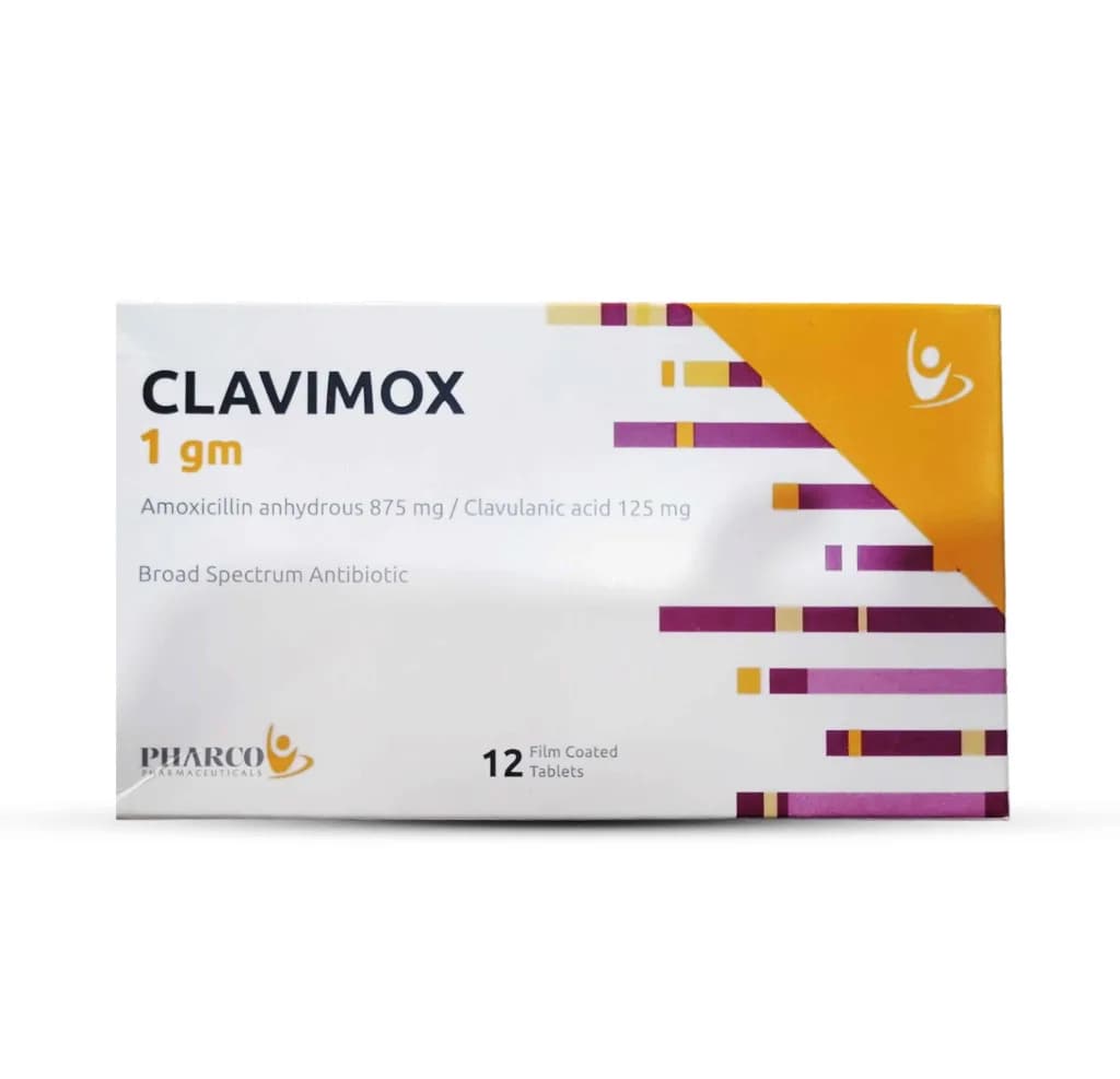 CLAVIMOX 1GM 12/FC TAB
