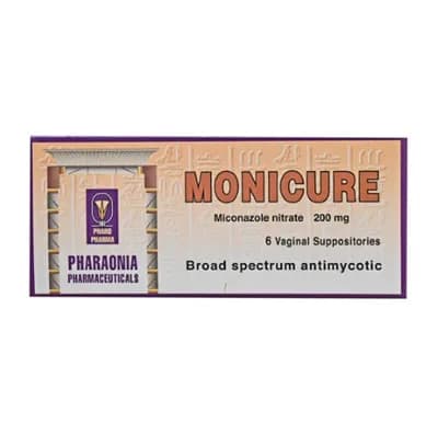 MONICURE 200MG 6/VAG SUPP