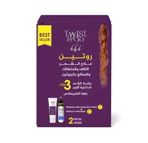 Twist & Go Makeover Therapy For Excessive Hair Fall Anti-Hair Loss Lotion 100ml + Twist & Go Hair Mask 250gm