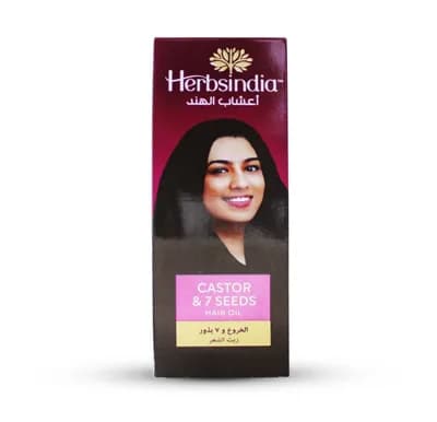 HERBSINDIA CASTOR & 7 SEEDS H/OIL 280ML
