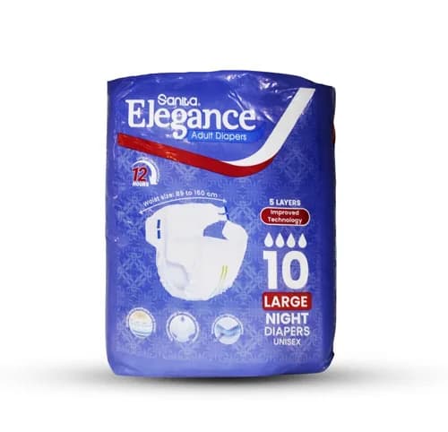 Sanita Elegance Adult Diaper 10 Large Diapers