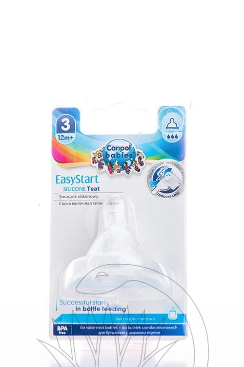 CANPOL WIDE TEAT 12+ SIL FAST 1P -21/722
