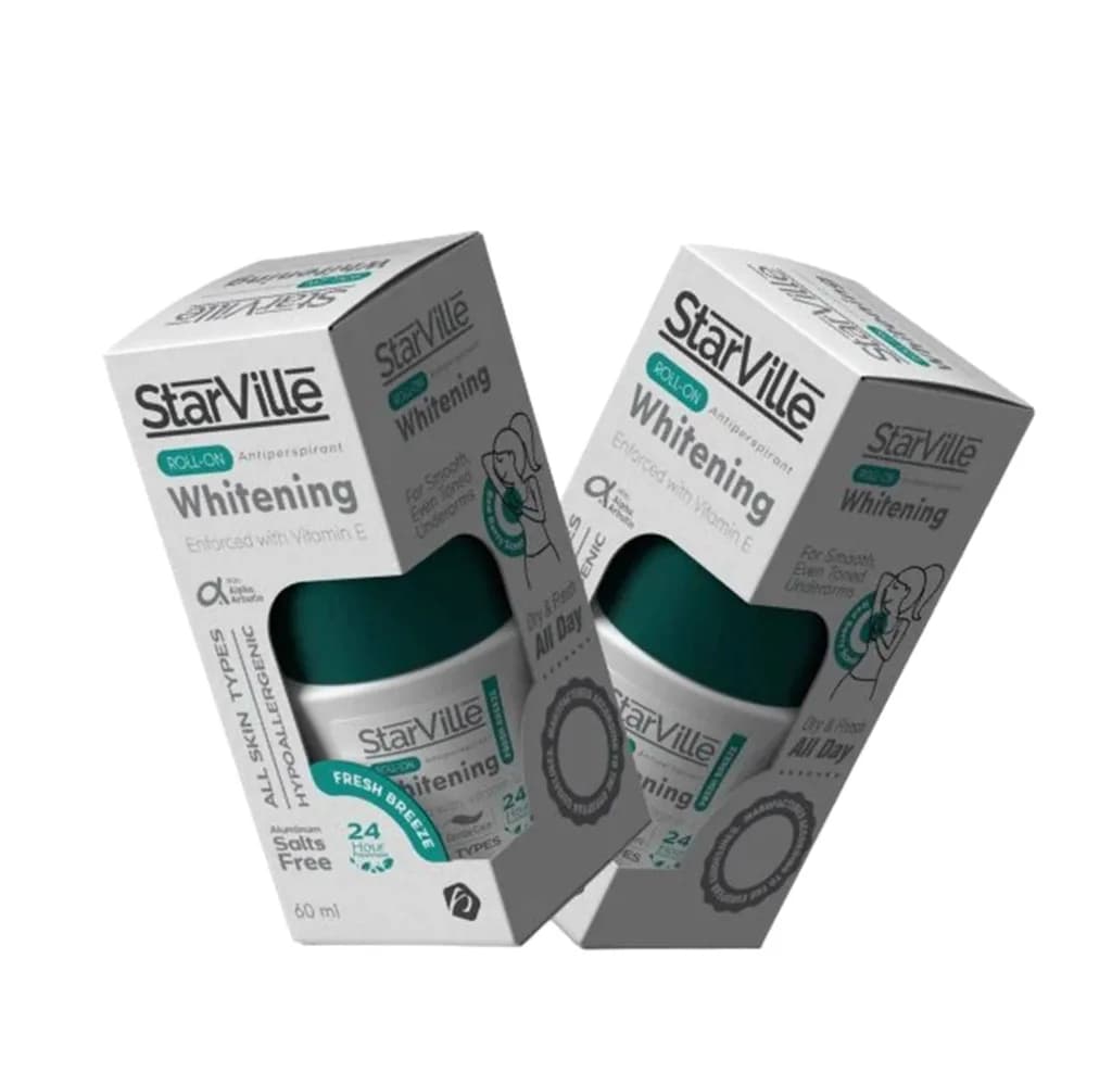 StarVille Whitening Roll on Fresh Breeze 60ml 1+1 50% OFF