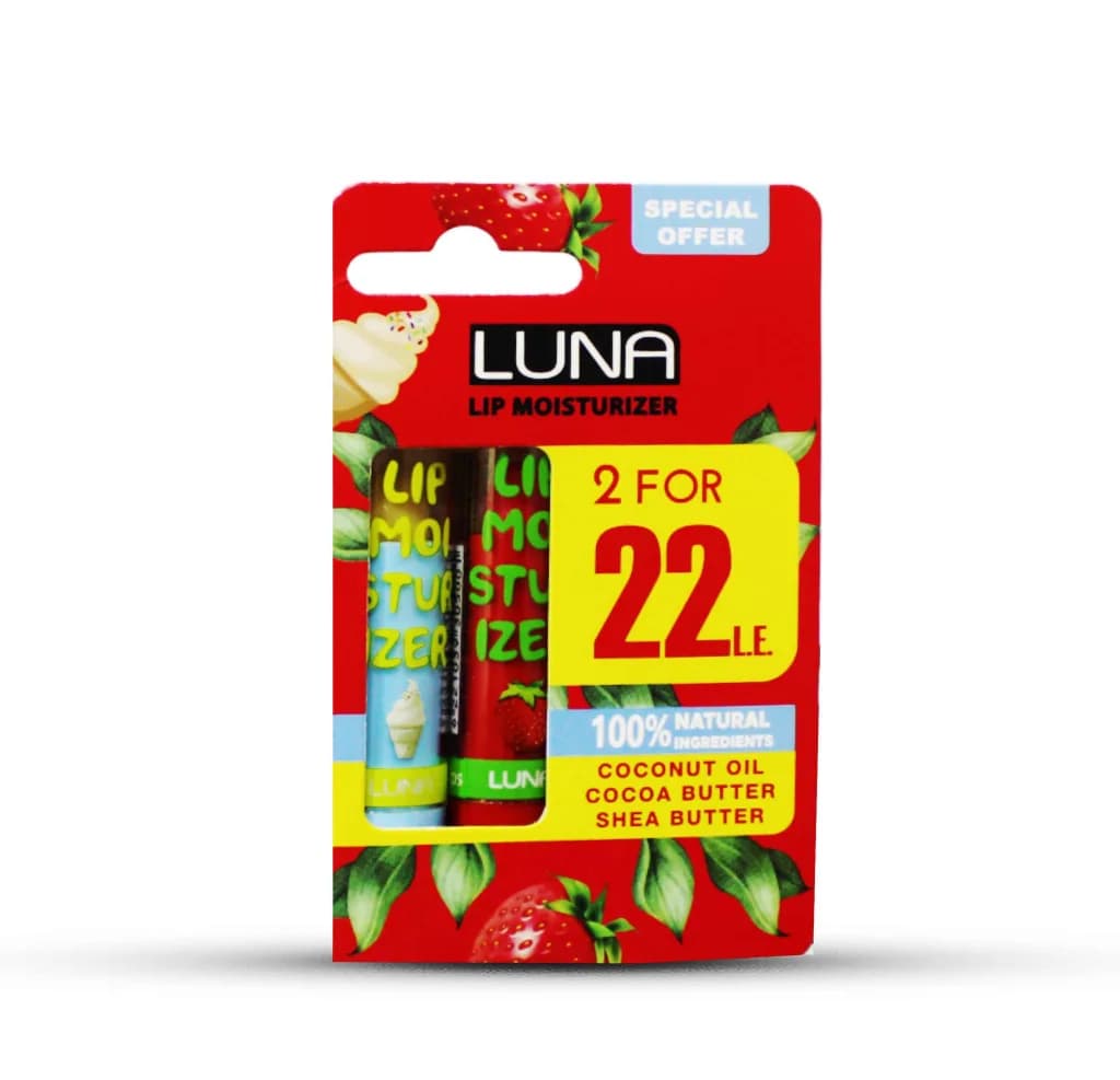 LUNA LIP MOIST 2P (STRAW+VANILLA)-22LE