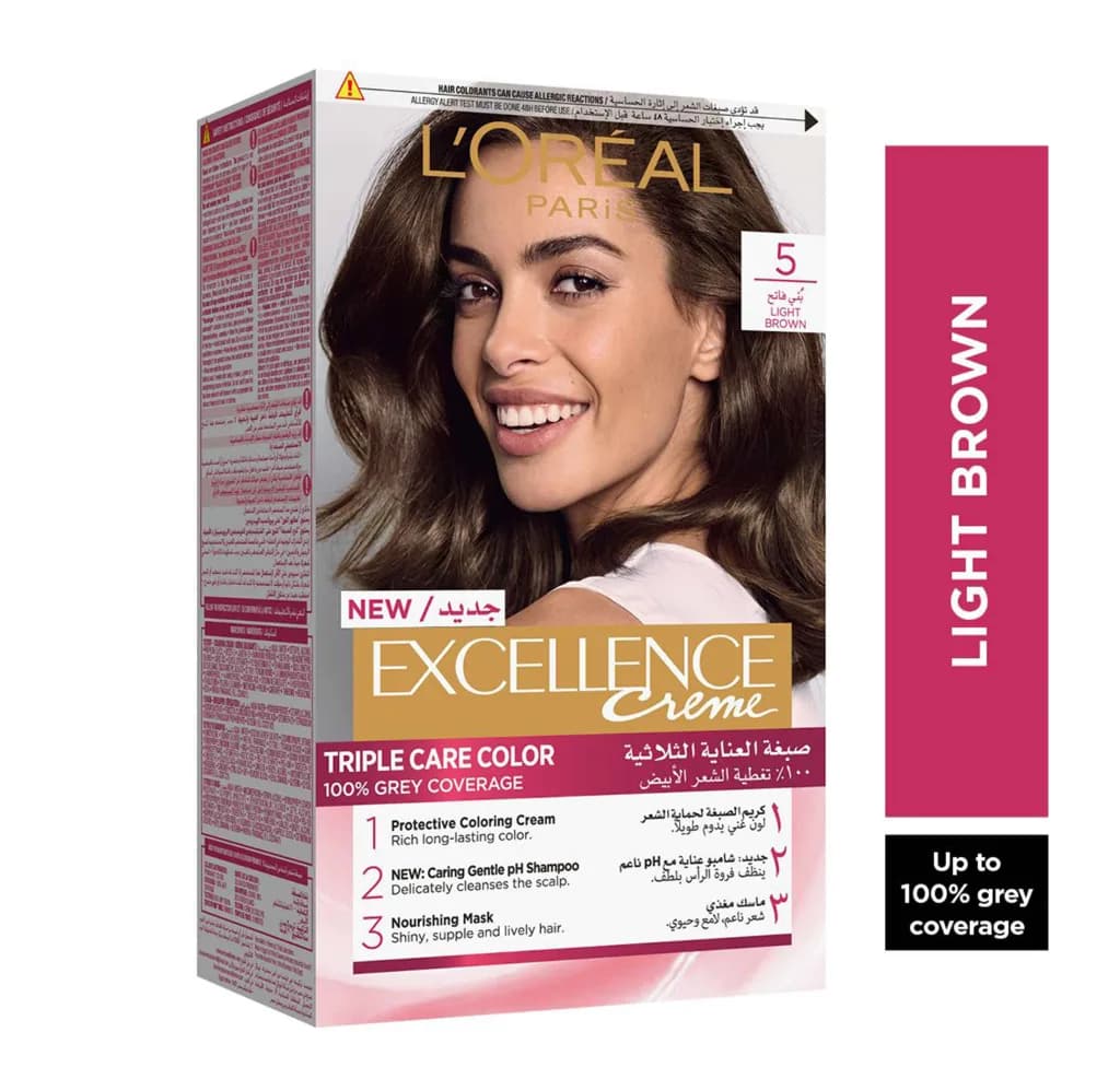 L'oreal Excellence Creme Hair Color - 5 Light Brown