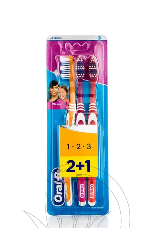 ORAL-B 1.2.3 CLASSIC MEDIUM-40 (2+1)
