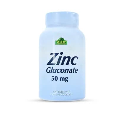 ALFA ZINC GLUCONATE 50MG 100/TAB?