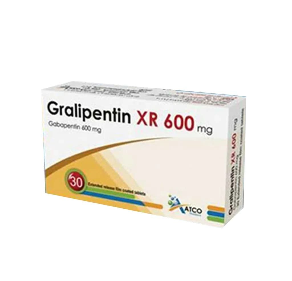 Gralipentin Xr 600Mg 30 Tablets