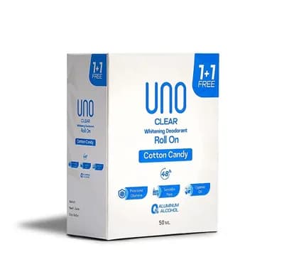 UNO DEO.ROLL ON COTTON CANDY 50ML (1+1)