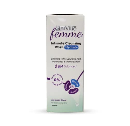 StarVille Femme Intimate Cleansing Wash Hydrate 200ml