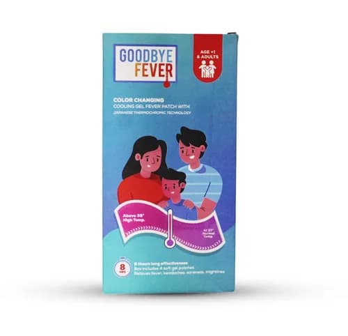 Goodbye Fever Cooling Patch ( + 1 Year & Adults ) 4 Pcs