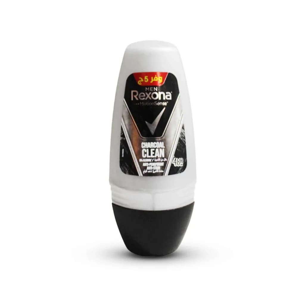 Rexona For Men Deoderant Roll-On Black and White Charcoal 50ML-Offer