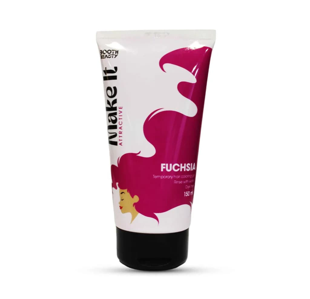 Make It Attractive ( Fuchsia ) Temporary Hair Coloring Gel 150ml