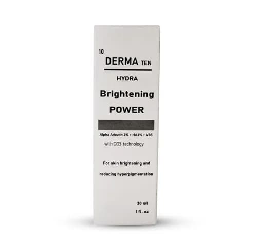 Derma Ten ( Alpha Arbutin 2% + Hyaluronic Acid 1% )  Brightening Power Serum 30ml