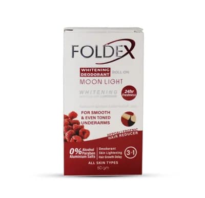 FOLDEX WHITE DEO ROLL MOON LIGHT 60GM