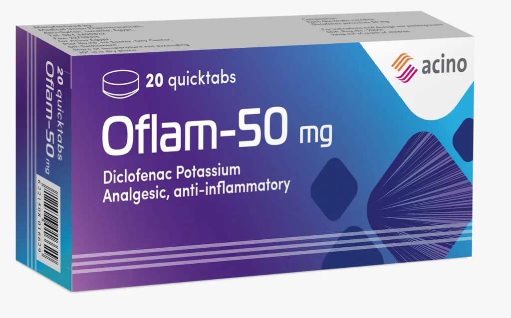Oflam 50Mg 20/Quicktabs