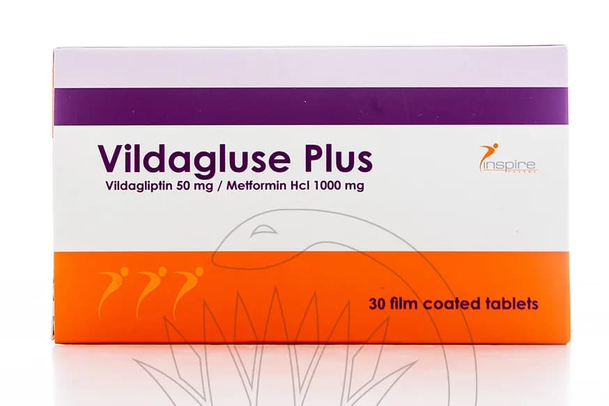 Vildagluse Plus 50/1000Mg 30 Tablets