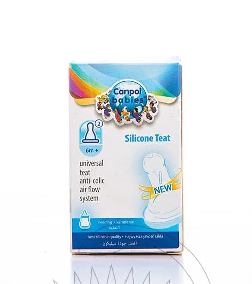 CANPOL UNIV. TEAT 6+ SIL MED 1P -18/316