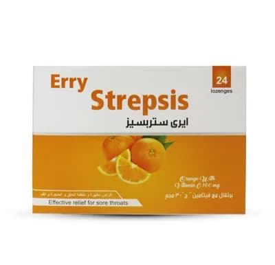 ERRY STREPSIS (ORANGE-VIT C) 24/LOZ?