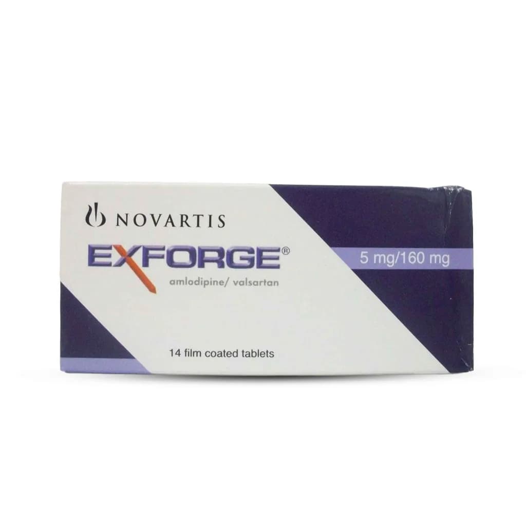 Exforge 5/160Mg 14 Tablets