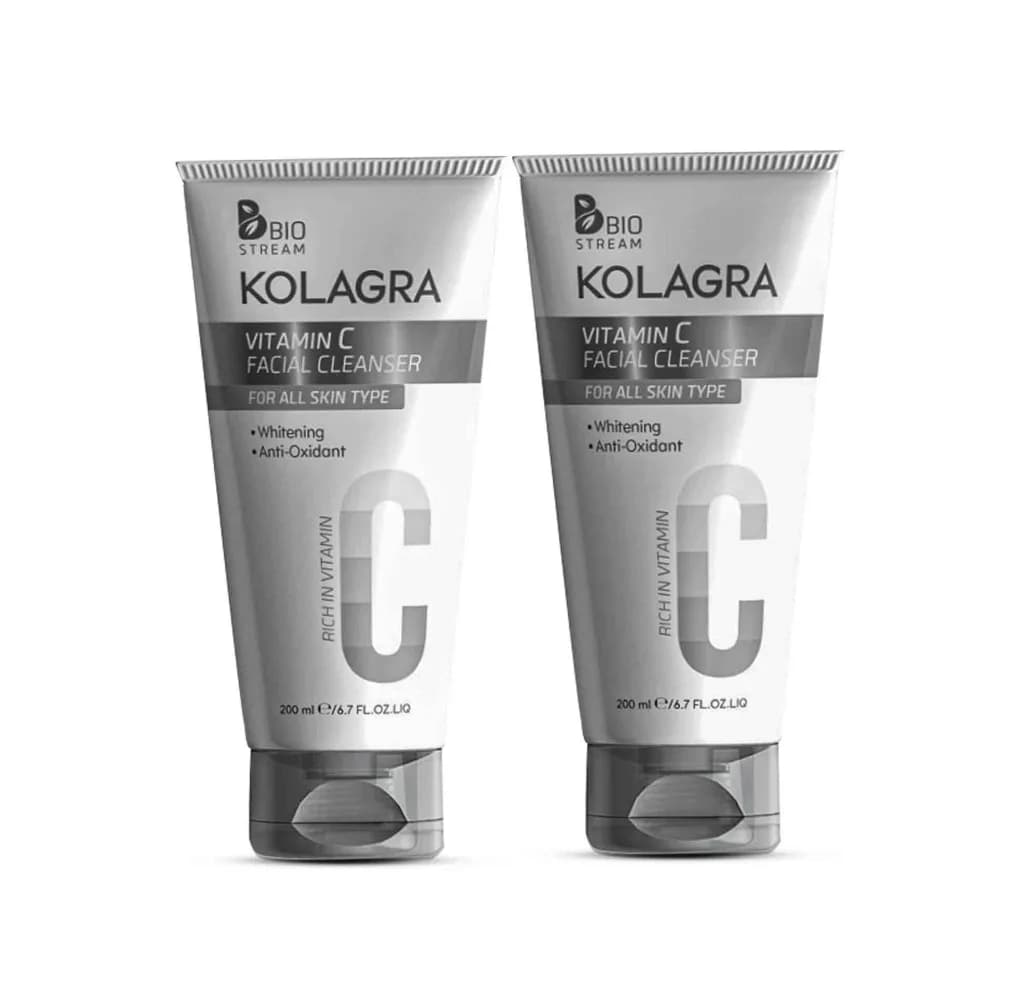 Kolagra Offer Vitamin C Facial Cleanser 200 ml 1+1 Free