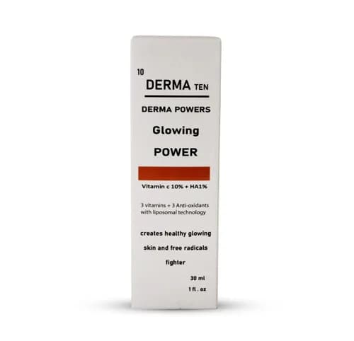 Derma Ten ( Vitamin C 10% + Hyaluronic Acid 1% ) Glowing Power Serum 30ml