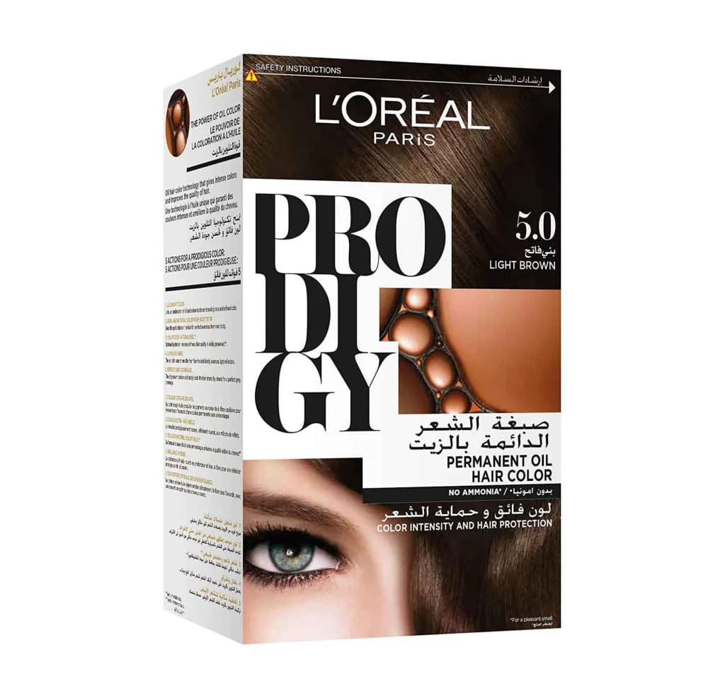 L'oreal Prodigy Ammonia Free Hair Color - 5 Light Brown