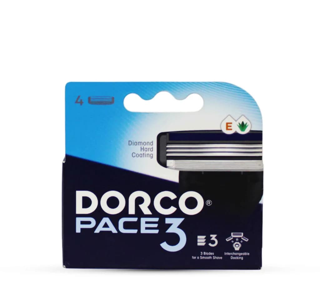 DORCO PACE-3 RAZOR REFILL BLADES 4P
