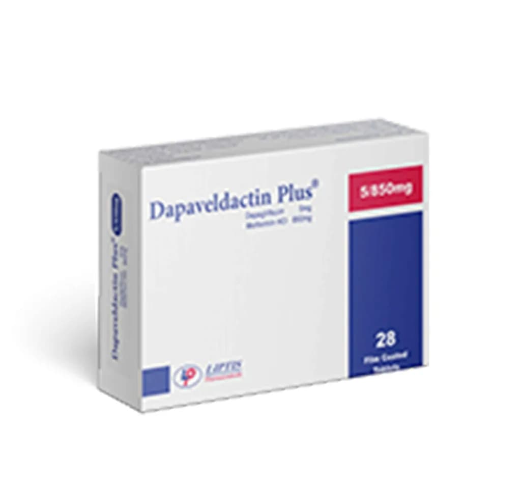 DAPAVELDACTIN PLUS 5/850MG 28/TAB