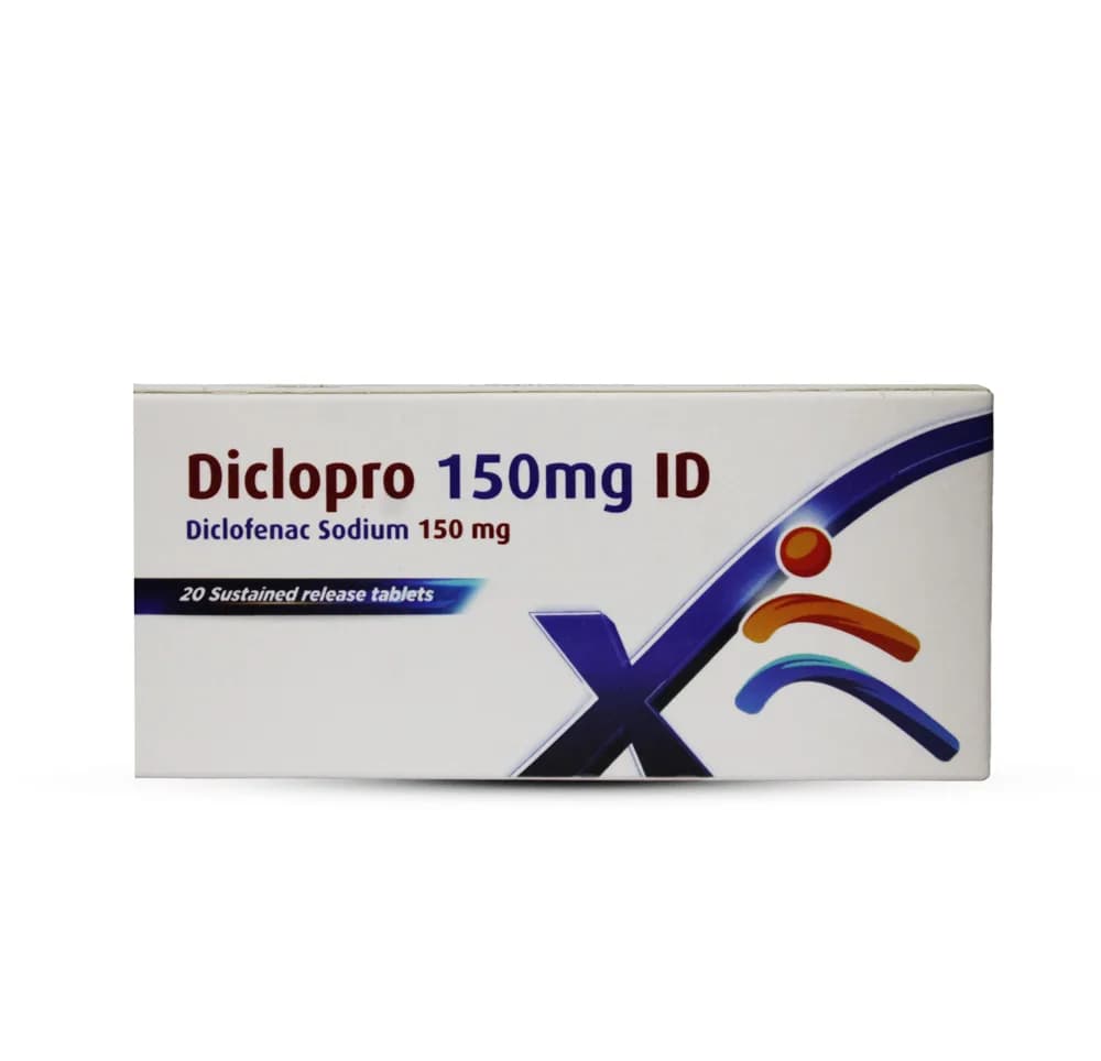 Diclopro 150mg ID 20 Sustained Release Tablets