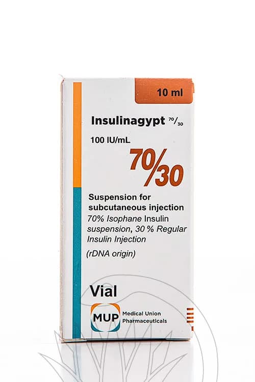 INSULINAGYPT 70/30 100IU 1X10M VIAL@