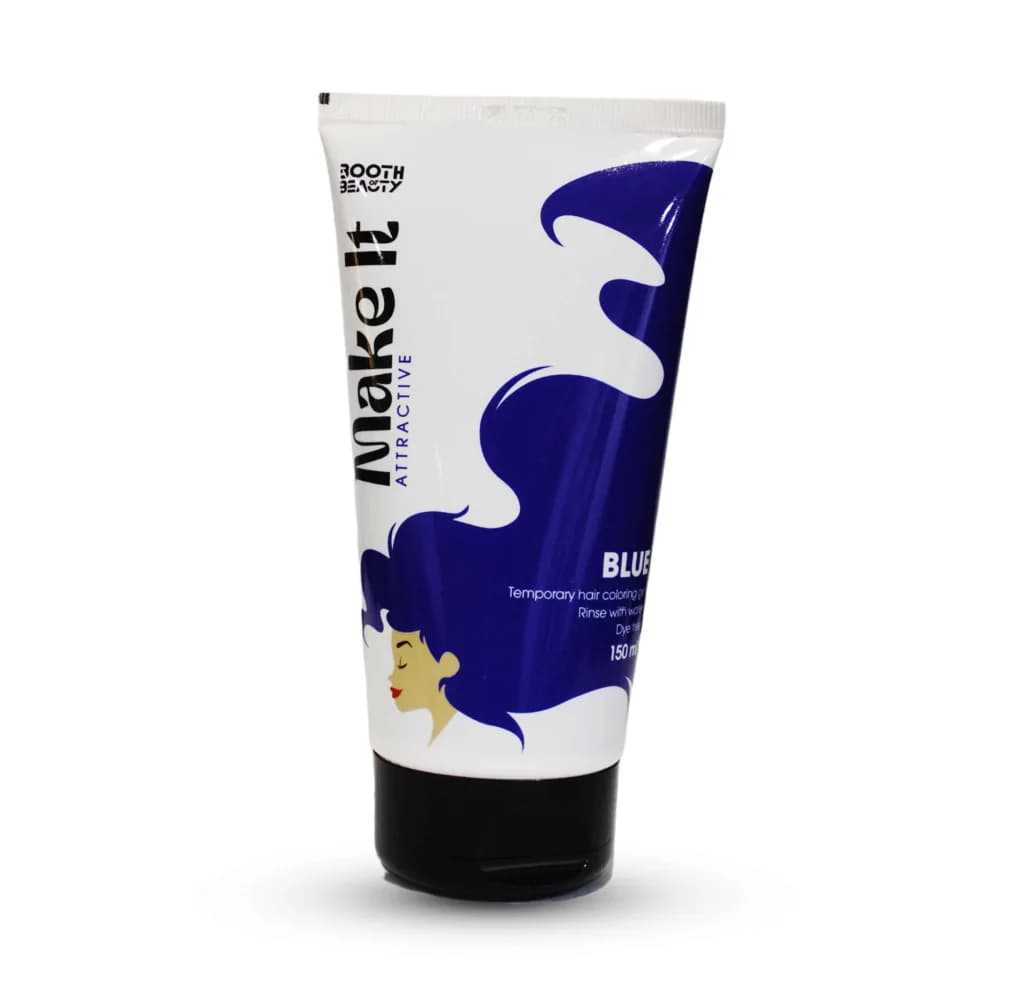 Make It Attractive ( Blue ) Temporary Hair Coloring Gel 150ml