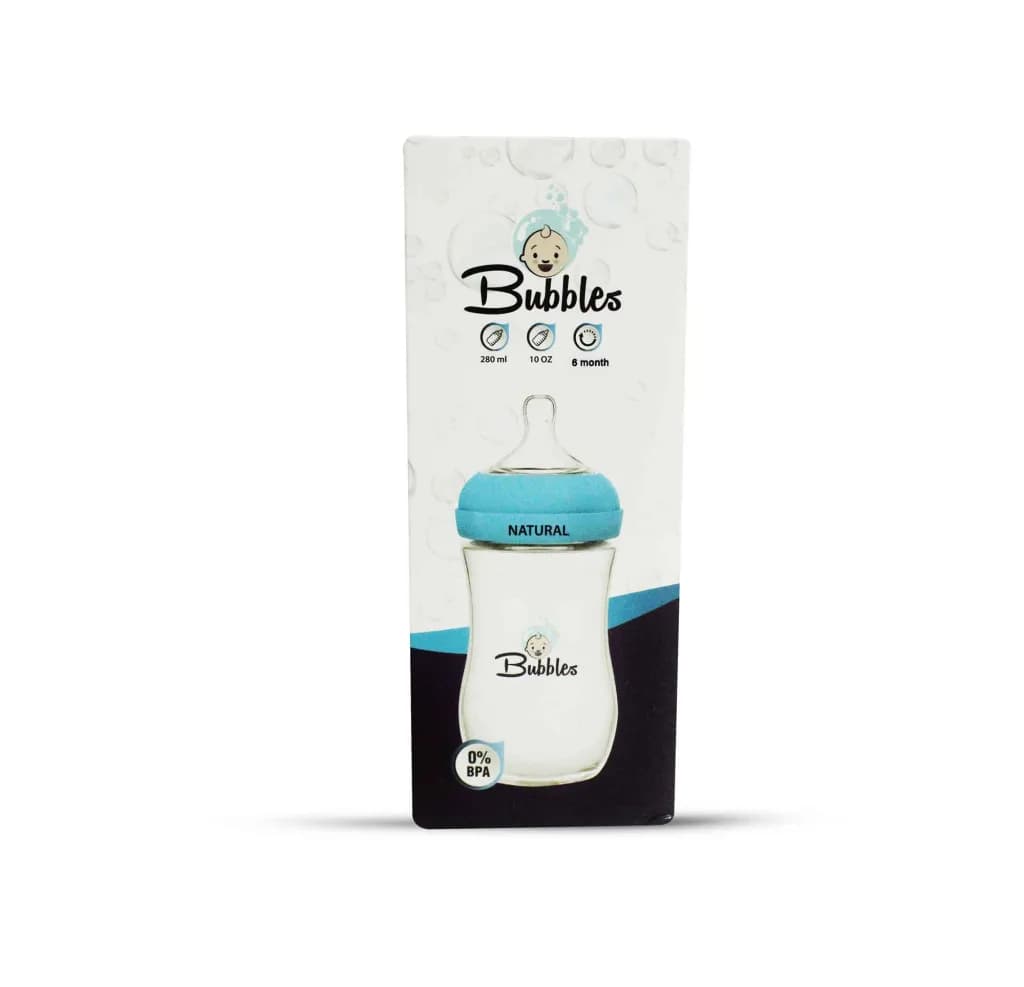 Bubbles Natural Bottle Blue 280Ml