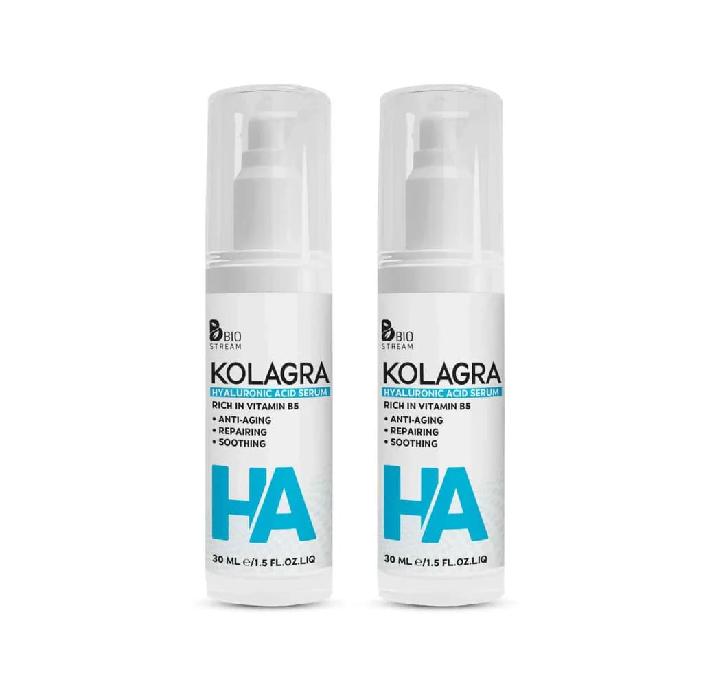 Kolagra Offer Hyaluronic acid serum 30ml 1+1 Free