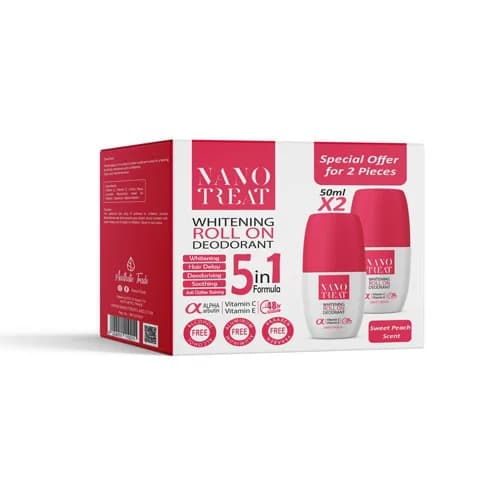 Nano Treat Roll On Sweet Peach 50ml Offer 1+1 Free