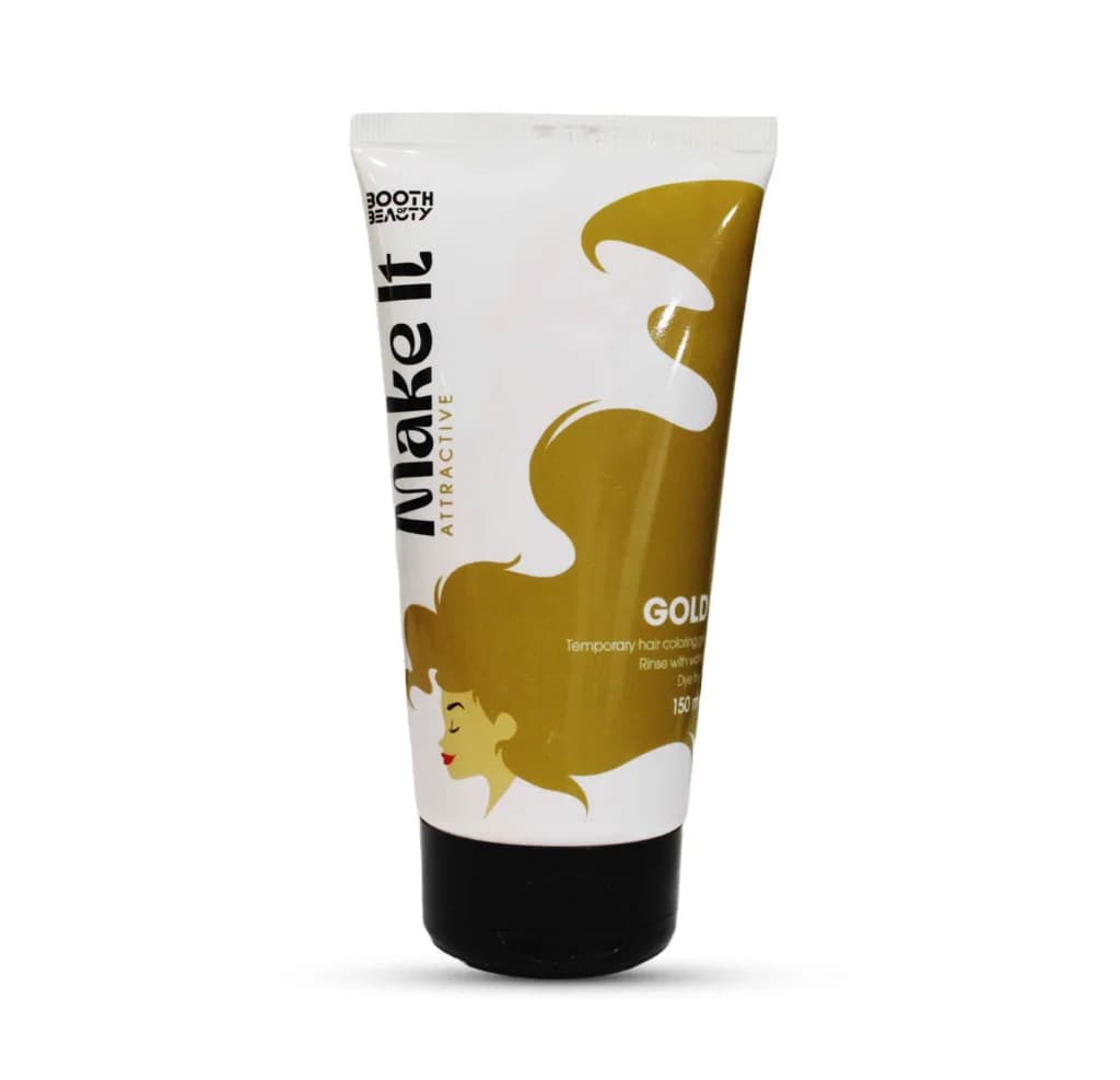 Make It Attractive ( Gold ) Temporary Hair Coloring Gel 150ml