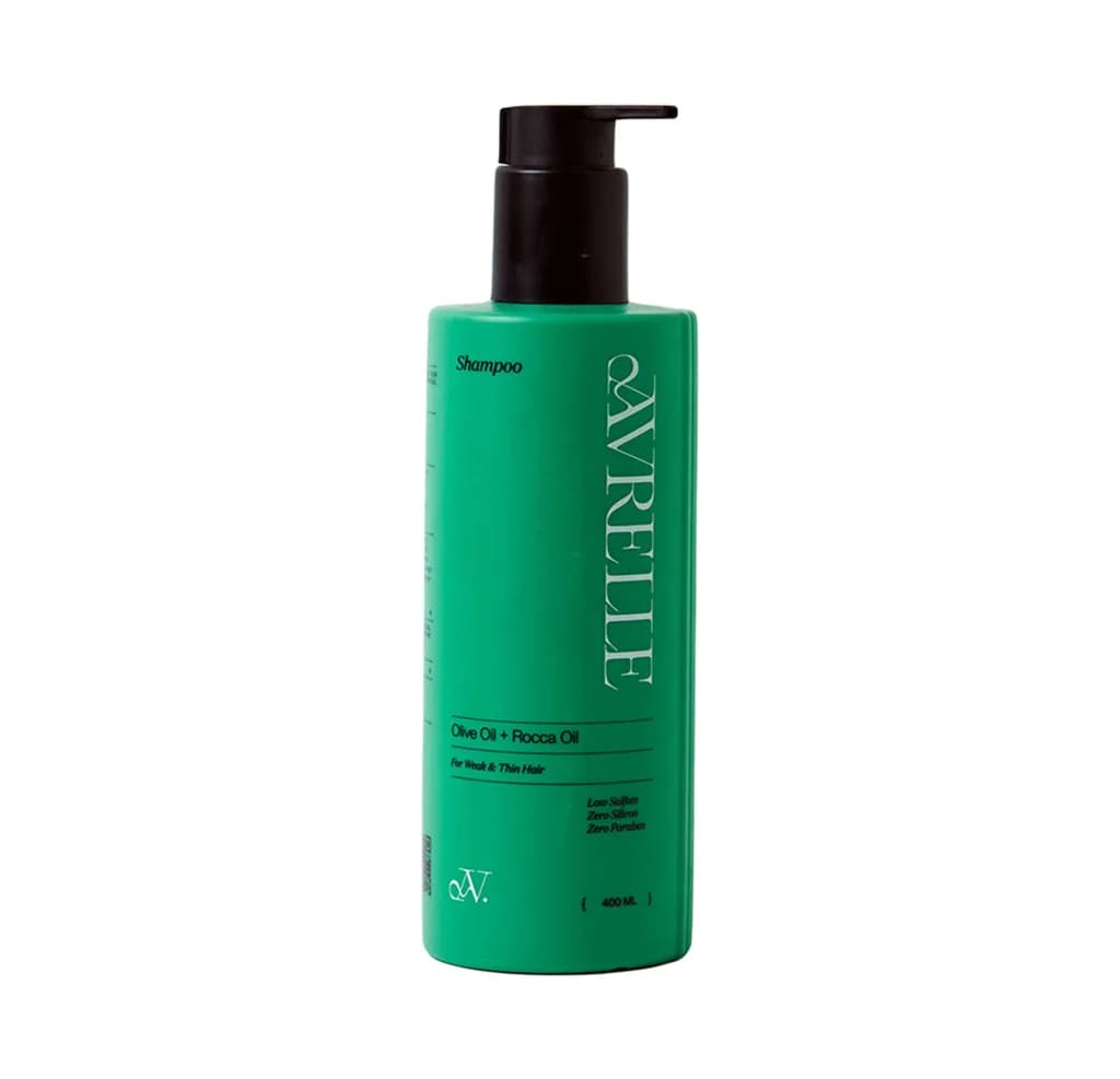 Avrelle Hair Shampoo With Olive Oil & Rocca Oil For Weak & Thin Hair 400Ml