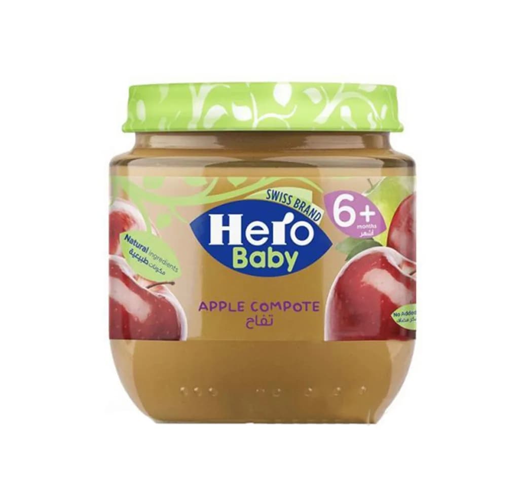 HERO BABY JAR APPLE COMPOTE 125GM