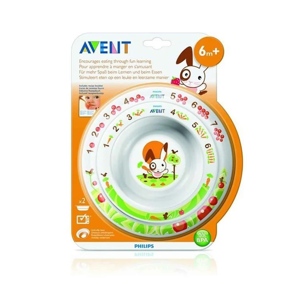 AVENT BOWL 6+ 2P (LARGE & SMALL) -708/00