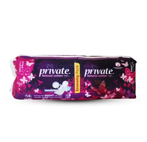 Private Extra Thin Pads Night 14 Pads