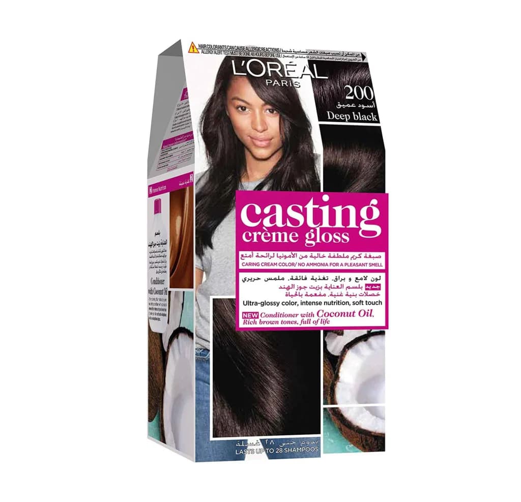 L'oreal Paris Casting Creme Gloss Hair Color - Ebony Black 200