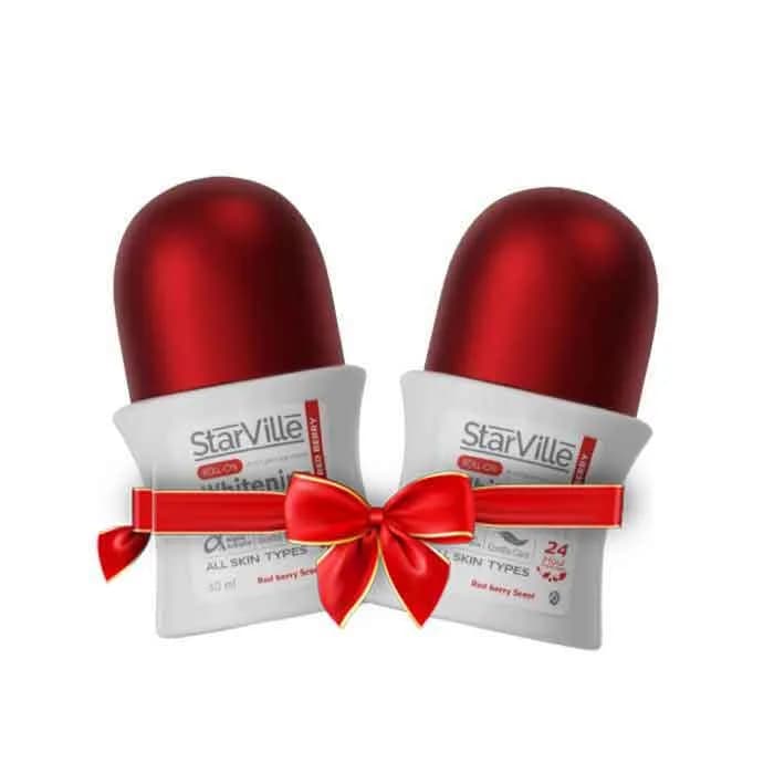 StarVille Whitening Roll On Red Berry Scent 60ml 1+1 50% OFF