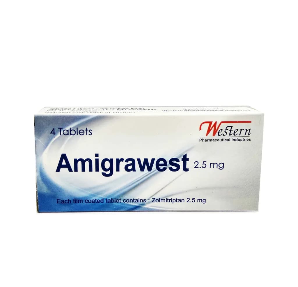 Amigrawest 2.5Mg 4 Tablets