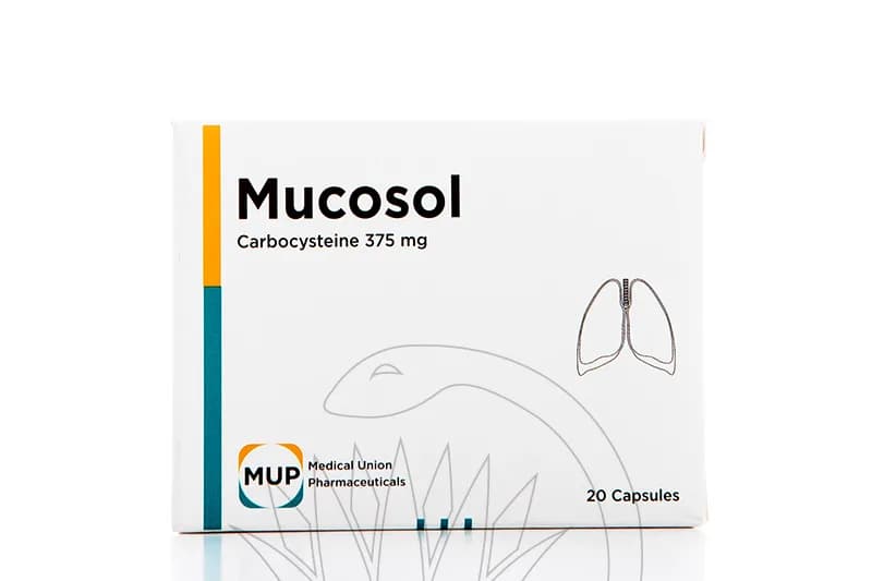 MUCOSOL 375MG 20/ CAP