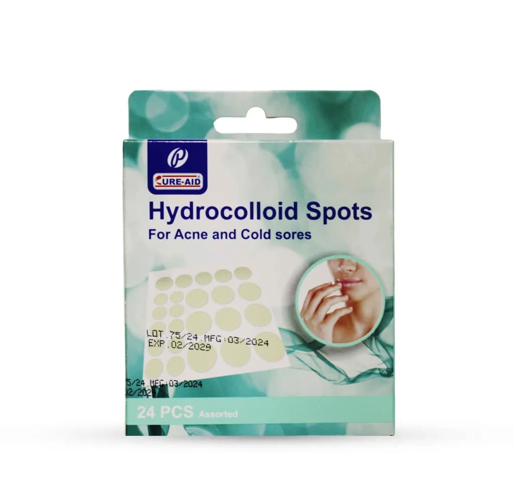Cure Aid Hydrocolloid Spots 24Pcs