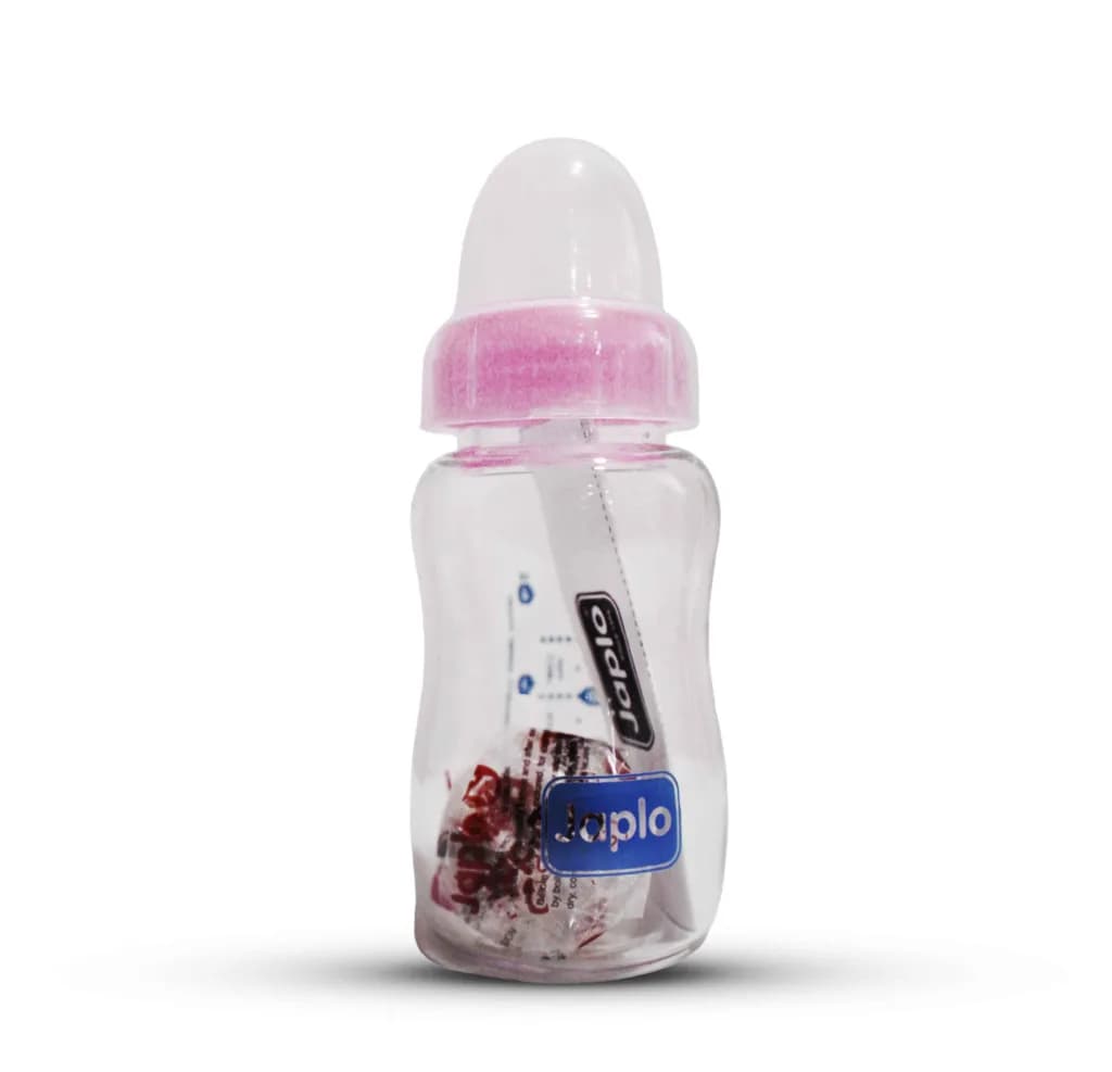 JAPLO GLASS BOTTLE PINK 120ML-SL120