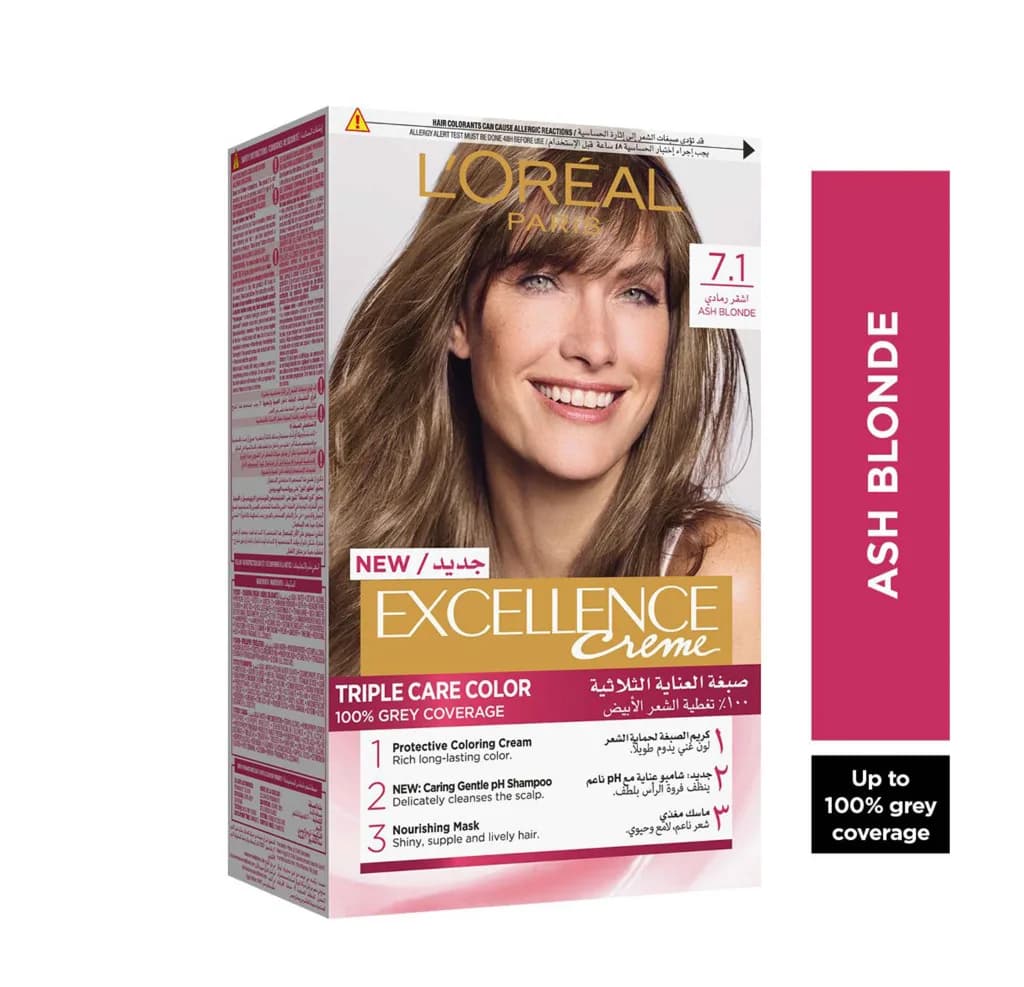 L'oreal Excellence Creme Hair Color - 7.1 Ash Blonde